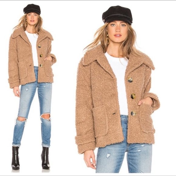 Free People Sherpa Teddy Coat - Picture 2 of 6